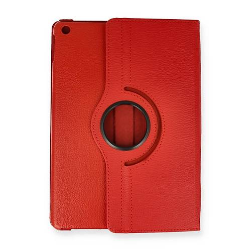 iPad 10.2 (7.nesil) K�l�f 360 Tablet Deri K�l�f - K�rm�z�