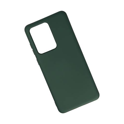 Galaxy S20 Ultra K�l�f Nano i�i Kadife Silikon - Koyu Ye�il