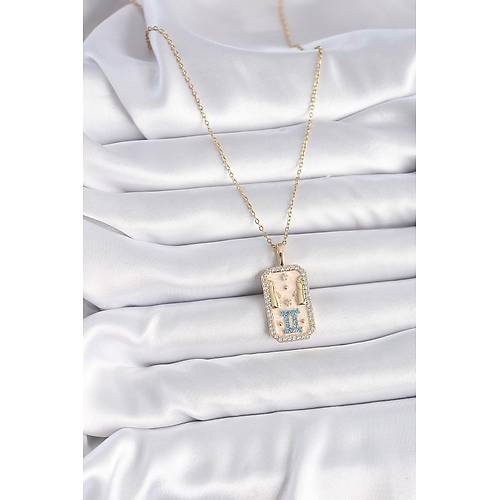 316L �elik Gold Renk Zincir �kizler Burcu Zirkon Ta�l� Kad�n Kolye