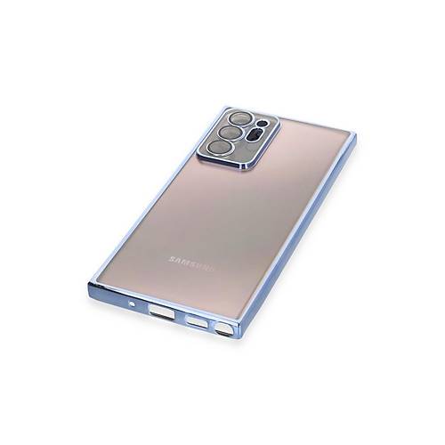Galaxy Note 20 Ultra K�l�f Razer Lensli Silikon - A��k Mavi