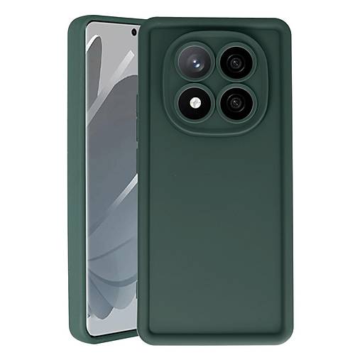 Redmi Note 14 Pro 5G K�l�f Viera Silikon - Koyu Ye�il