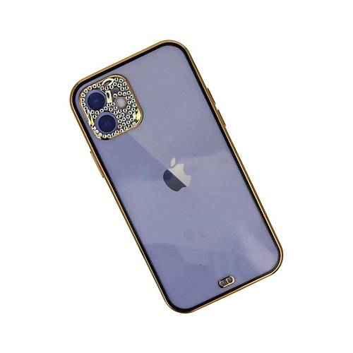 iPhone 12 K�l�f Liva Ta�l� Silikon - Siyah