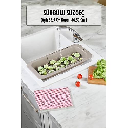 Lavoba ��i S�rg�l� A��l�r Kapan�r Sebze Meyve S�zgeci Vizon (A��k 38,5 Cm Kapal� 34,50 Cm )
