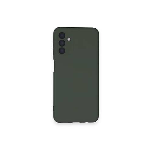 Galaxy A14 4G K�l�f Nano i�i Kadife Silikon - Koyu Ye�il