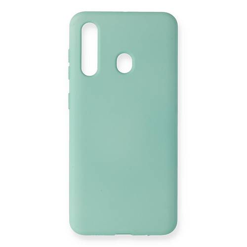 Galaxy M40 K�l�f Nano i�i Kadife Silikon - Turkuaz