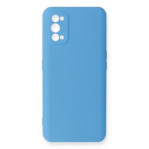 Realme 7 Pro K�l�f Nano i�i Kadife Silikon - Mavi