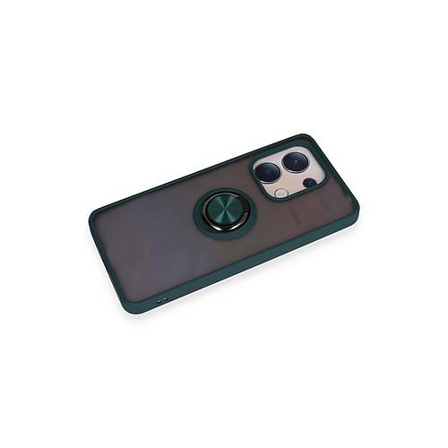 Redmi Note 13 4G K�l�f Montreal Y�z�kl� Silikon Kapak - Ye�il