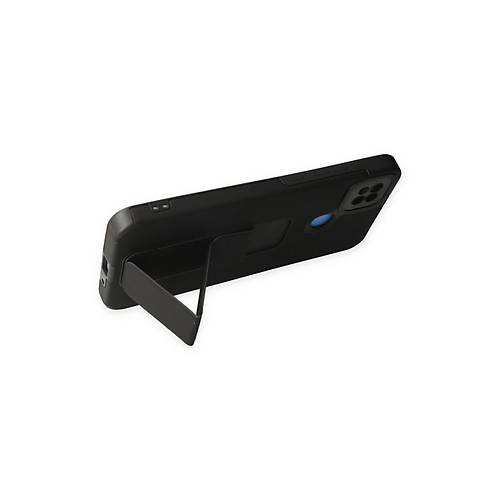 Redmi 9C K�l�f Mega Standl� Silikon - Siyah