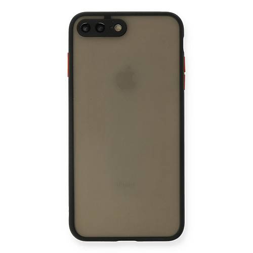 iPhone 7 Plus K�l�f Montreal Silikon Kapak - Siyah