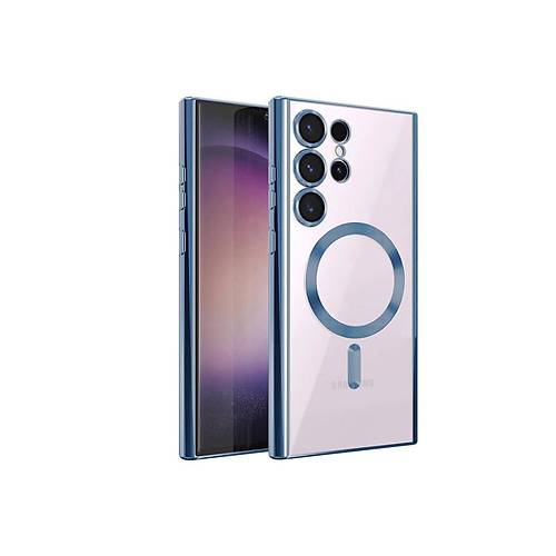 Galaxy S22 Ultra K�l�f Kross Magneticsafe Kapak - Sierra Blue