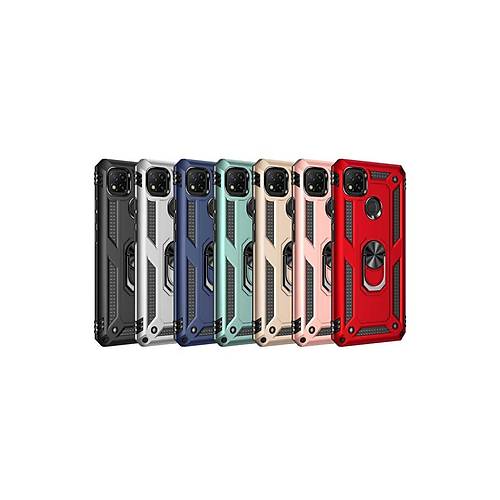 Redmi 9C K�l�f Sofya Y�z�kl� Silikon Kapak - Gold