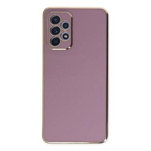Galaxy A52 K�l�f Volet Silikon - Mor
