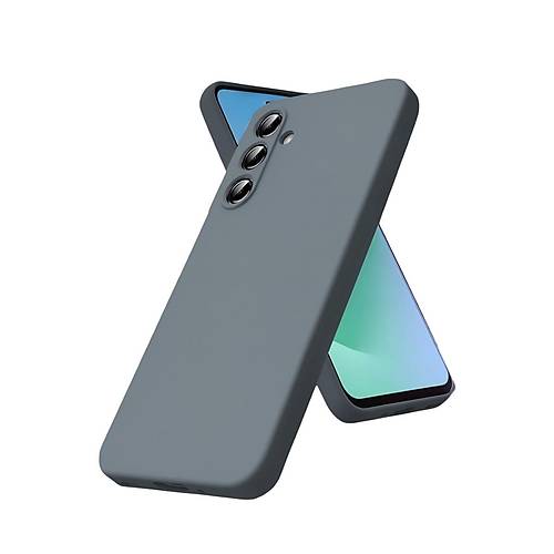 Galaxy A17 5G Nano i�i Kadife Silikon - Gri