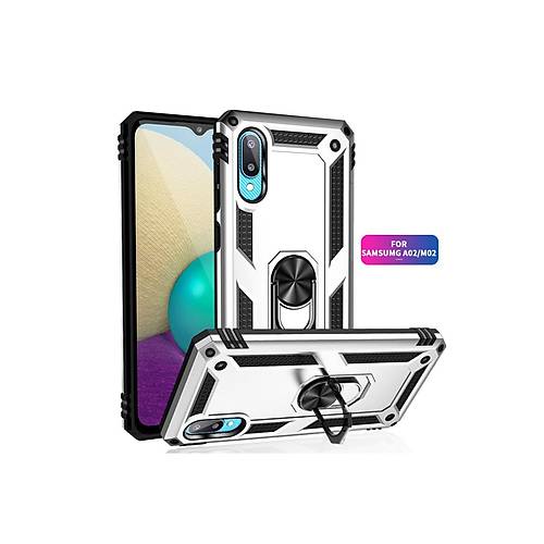 Galaxy A02 K�l�f Sofya Y�z�kl� Silikon Kapak - G�m��