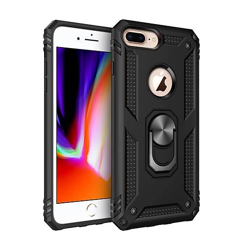 iPhone 7 Plus K�l�f Sofya Y�z�kl� Silikon Kapak - Siyah