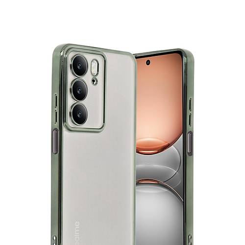 Realme C75 4G K�l�f Razer Lensli Silikon - Ye�il