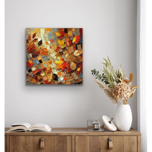 Sonbahar Mevsimi Kanvas Tablo 60x60cm