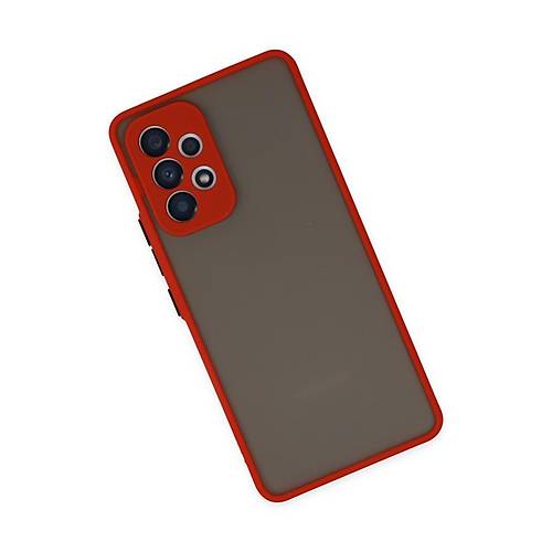 Galaxy A53 5G K�l�f Montreal Silikon Kapak - K�rm�z�