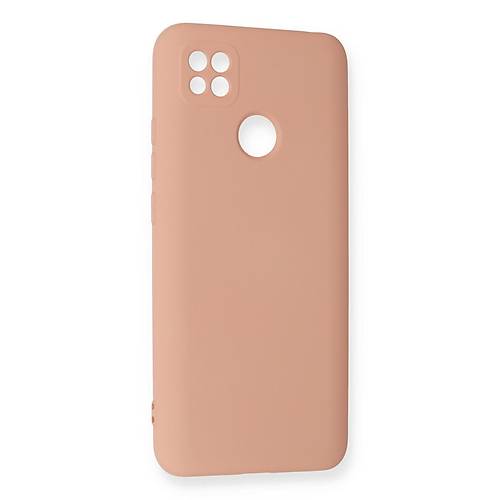Redmi 9C K�l�f Nano i�i Kadife Silikon - Pudra
