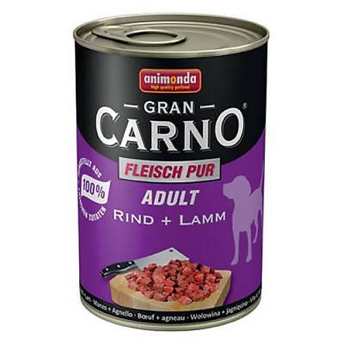 GranCarno S���r Etli ve Kuzulu Yeti�kin K�pek Konservesi 400 Gr