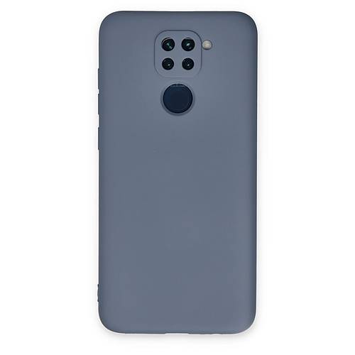 Redmi Note 9 K�l�f Nano i�i Kadife Silikon - Gri