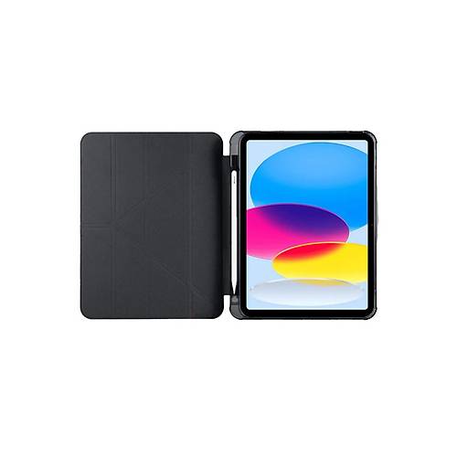 iPad 2022 10.9 (10.nesil) K�l�f Kalemlikli Mars Tablet K�l�f� - Siyah