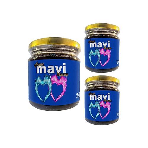 Efsanevi Mavi Macun Bay&Bayan �iftler��in �zel 240 gr 3 Adet