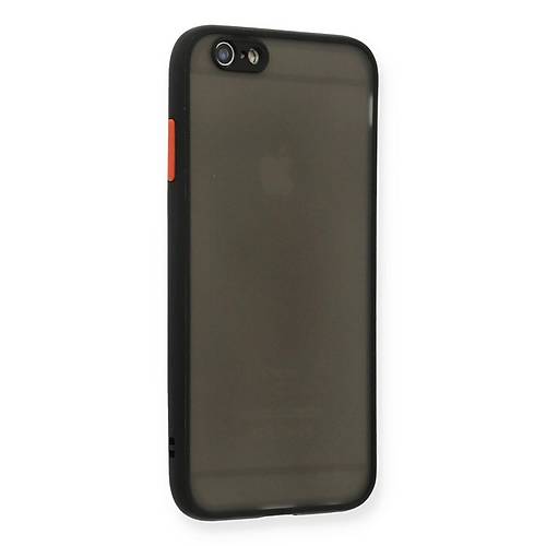 iPhone 6 K�l�f Montreal Silikon Kapak - Siyah