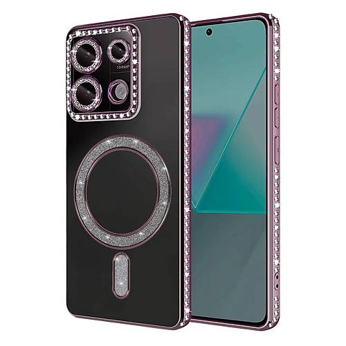 Redmi 13C Joke Simli Magneticsafe K�l�f - Pembe