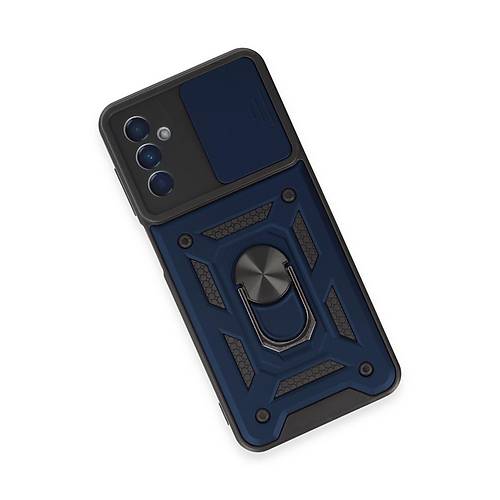 Galaxy M14 5G K�l�f Pars Lens Y�z�kl� Silikon - Lacivert