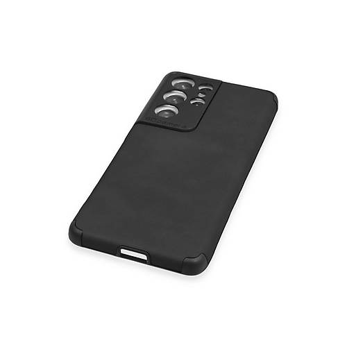 Galaxy S21 Ultra K�l�f Loop Deri Silikon - Siyah
