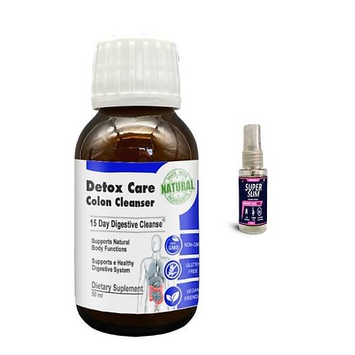 Detox Care Yeme Sonras� Ferahl�k Hissi ��in Destek �urubu 50 ml x 1 adet+Super Sl�m