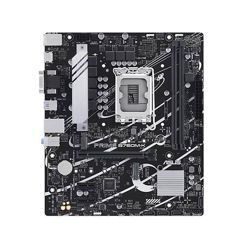 ASUS PRIME B760M-K DDR5 8000MHZ 1XVGA 1XHDMI 2XM.2 USB 3.2 MATX 1700P (12. / 13. VE 14. NES�L ��LEMC� UYUMLU)