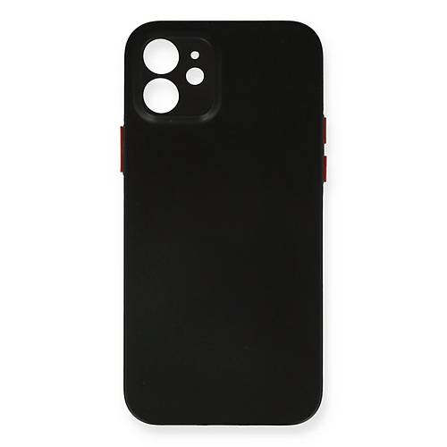 iPhone 12 K�l�f PP Ultra �nce Kapak - Siyah