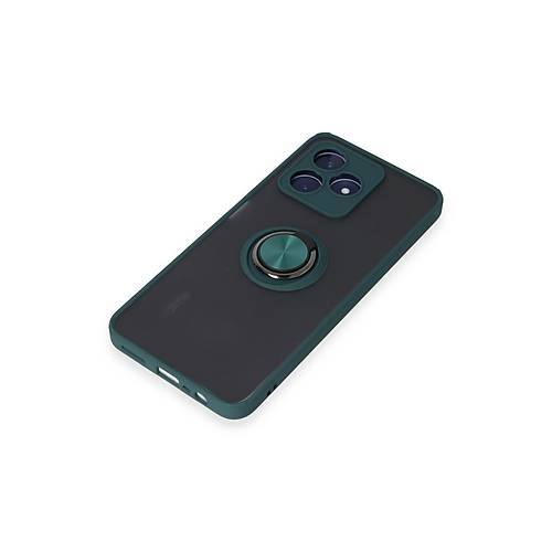 Realme C53 K�l�f Montreal Y�z�kl� Silikon Kapak - Ye�il