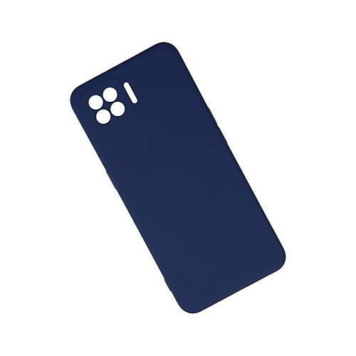 A73 K�l�f Nano i�i Kadife Silikon - Lacivert