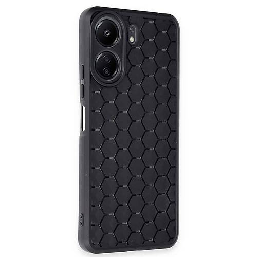 Redmi 13C K�l�f Petek Silikon Kapak - Siyah