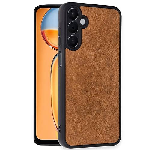 Galaxy A26 K�l�f Aras Deri Kapak - Taba