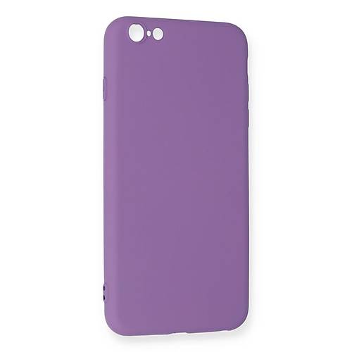 iPhone 6 Plus K�l�f Nano i�i Kadife Silikon - Mor
