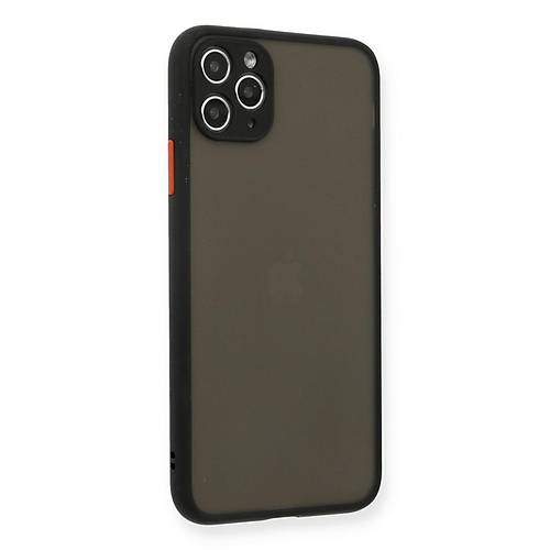 iPhone 11 Pro Max K�l�f Montreal Silikon Kapak - Siyah