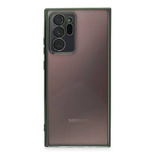 Galaxy Note 20 Ultra K�l�f Razer Lensli Silikon - Ye�il