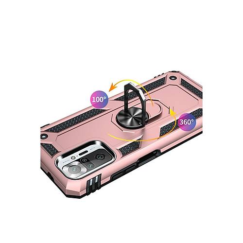 Redmi Note 10 Pro K�l�f Sofya Y�z�kl� Silikon Kapak - Rose