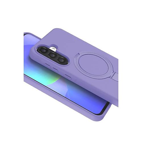 Galaxy A17 5G Regal Magsafe Standl� Kapak - Lila