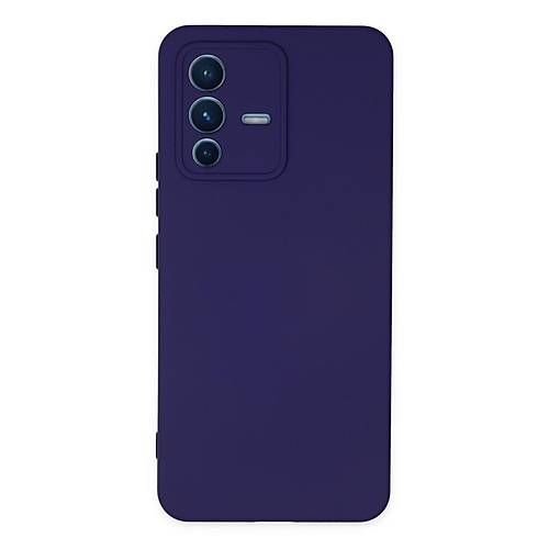 V23 5G K�l�f Nano i�i Kadife Silikon - Mor