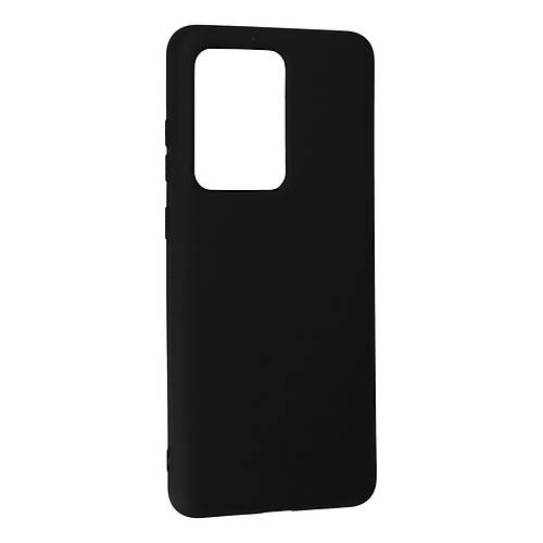 Galaxy S20 Ultra K�l�f Nano i�i Kadife Silikon - Siyah