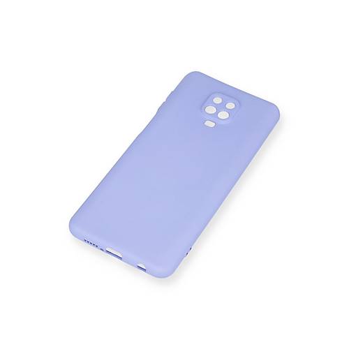 Redmi Note 9 Pro K�l�f Nano i�i Kadife Silikon - Lila