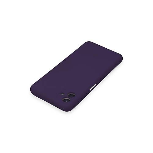 Galaxy A04E K�l�f Nano i�i Kadife Silikon - Mor