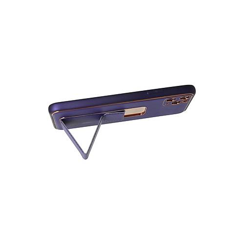iPhone 11 Pro Max K�l�f Coco Deri Standl� Kapak - Mor