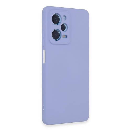 Redmi Note 12 Pro 5G K�l�f Nano i�i Kadife Silikon - Lila