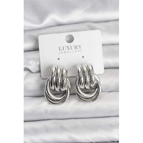 G�m�� Renk Halka Modelli Pirin� Kad�n K�pe